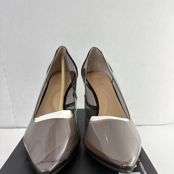 INC International Concepts Women's Zitah Black Vinyl Stiletto Heels - Picture 4 of 6